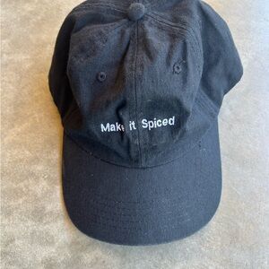 Make It Spiced Black Embroidered Baseball Cap - Casual Men's Hat